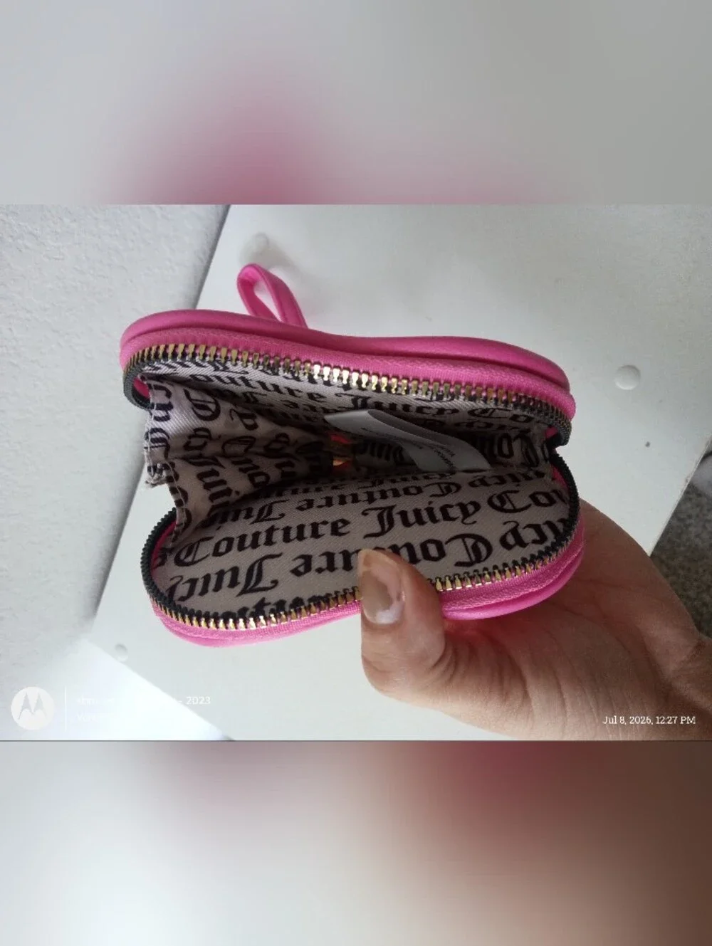 Juicy Couture Heart Wallet Pink Small